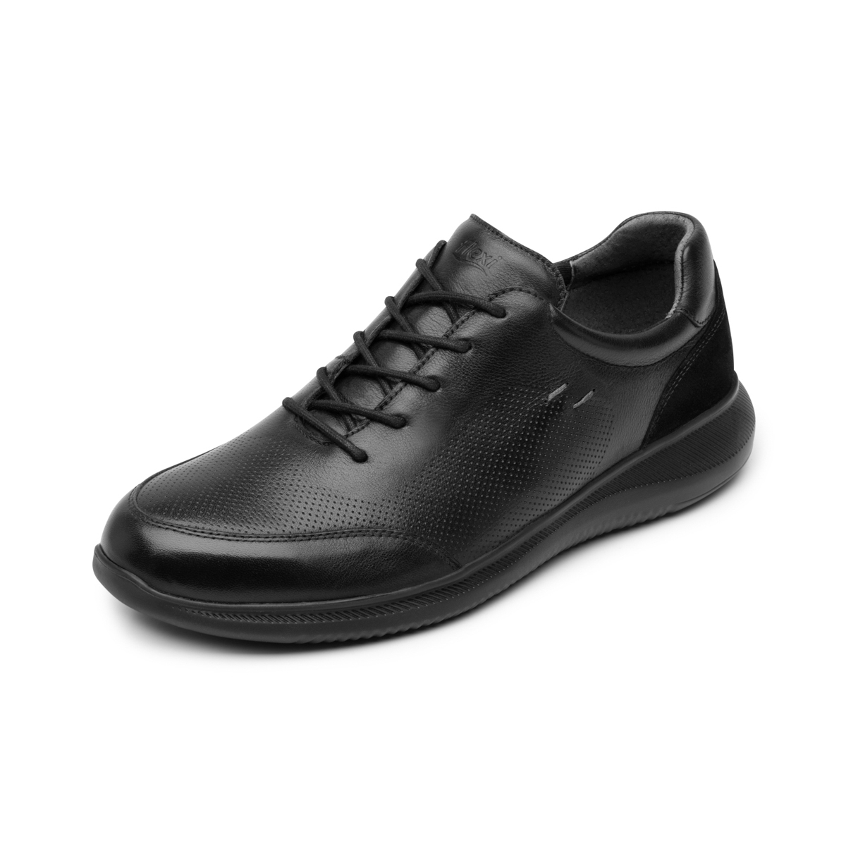 Zapato Con Puntera Flexi para Hombre con Flowtek Estilo 413005 Negro