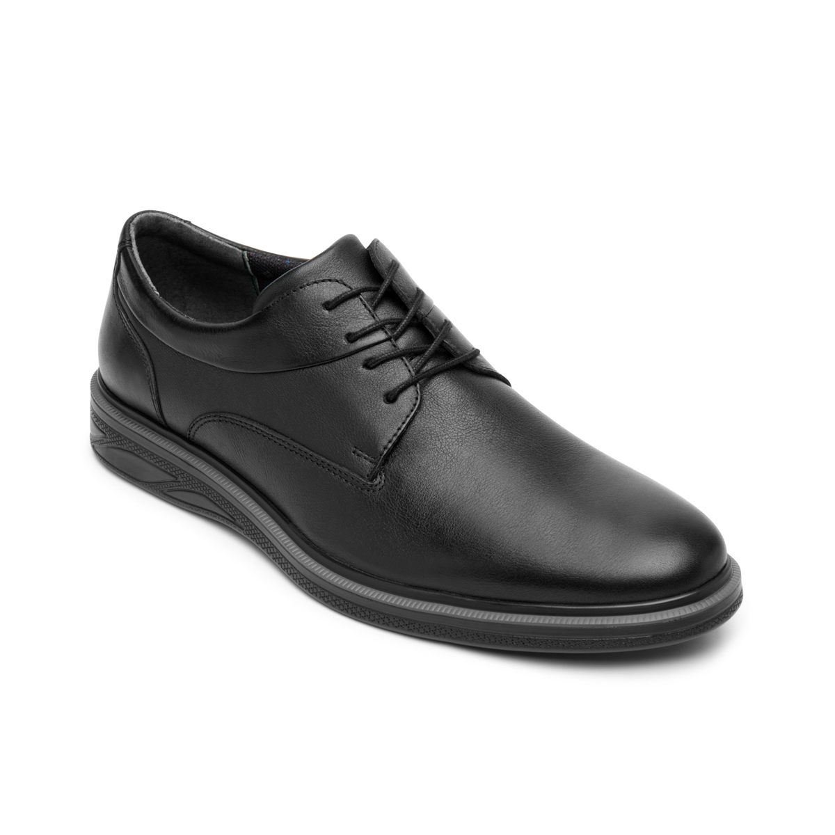 Derby Agujetas Flexi para Hombre con Suela Ligera Estilo 413101 Negro