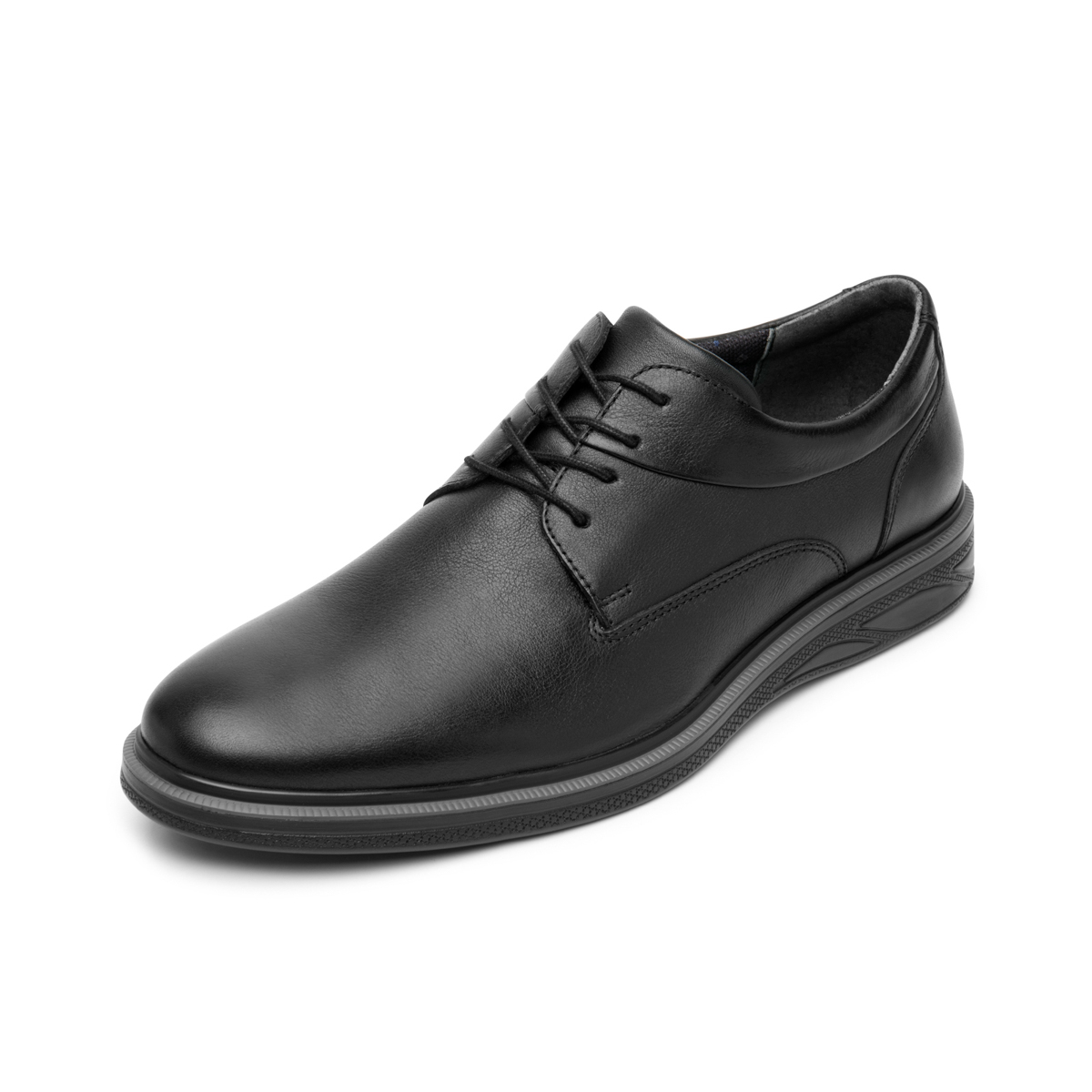 Derby Agujetas Flexi para Hombre con Suela Ligera Estilo 413101 Negro