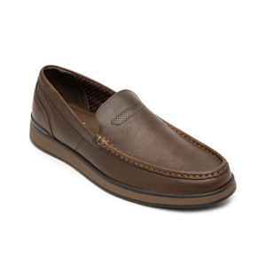 Men's Slip On Loafer with Lightweight Sole Style 413201 Coffee