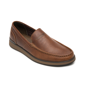 Men's Slip On Loafer with Lightweight Sole Style 413201 Brown