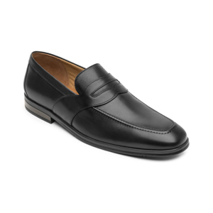 Men's Leather Penny Loafer Style 413603 Black