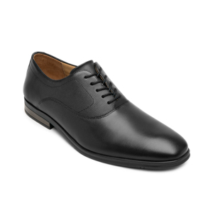 Zapato Oxford Flexi para Hombre con Piel Extra Suave Estilo 413602 Negro