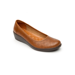 Flat Casual Flexi Con Plantilla Comfort Pad Para Mujer - Estilo 45602 Tan Flat Casual Flexi Con Plantilla Comfort Pad Para Mujer - Estilo 45602 Tan