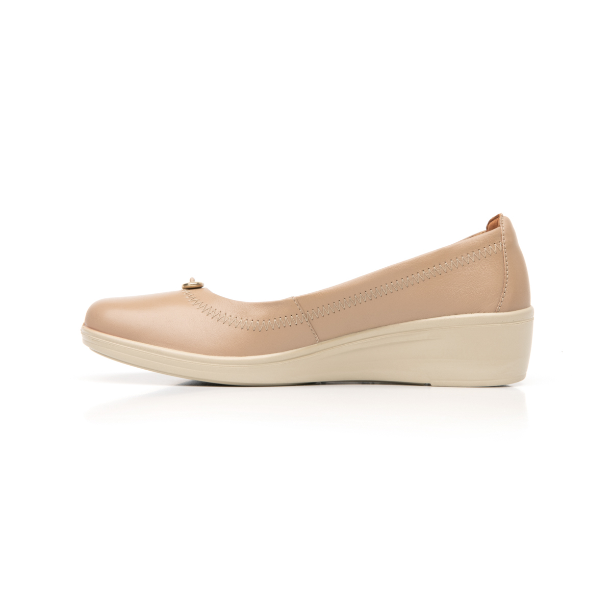 Ballerina De Plataforma Flexi para Mujer con Plantilla Comfort Pad Estilo 45605 Taupe