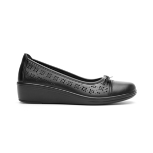 Women's Ballerina with Comfort Pad insole Style 45608 Black