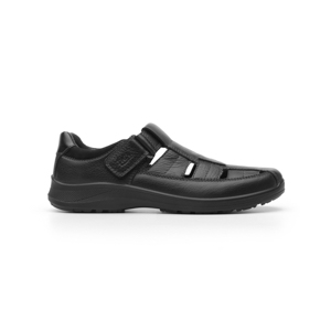 Men's Urban Flexi Leather Sandal - 50807 Black