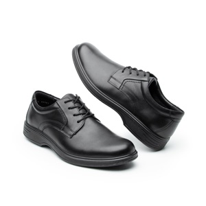 Men's Soft Walking Flexi Casual Office Shoe - Style 59301 Black