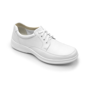 Zapato Casual De Servicio/Clínico Flexi De Agujetas Para Hombre - Estilo 63202 Blanco