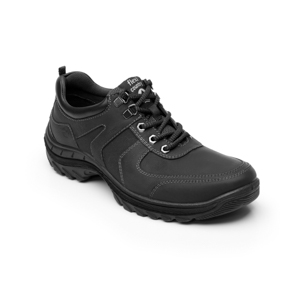 Zapato Para Outdoor Flexi Country Con Combinación De Texturas  Para Hombre - Estilo 66513 Negro