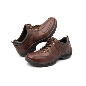 Zapato Para Outdoor Flexi Country Con Combinación De Texturas  Para Hombre - Estilo 66513 Nogal