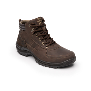 Men's Flexi <em class="search-results-highlight">Country</em> Outdoor Boot with Grained Leather - Style 66514 Chocolate