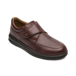 Quirelli Men's Velcro Shoe Style 701210 Dark Brown