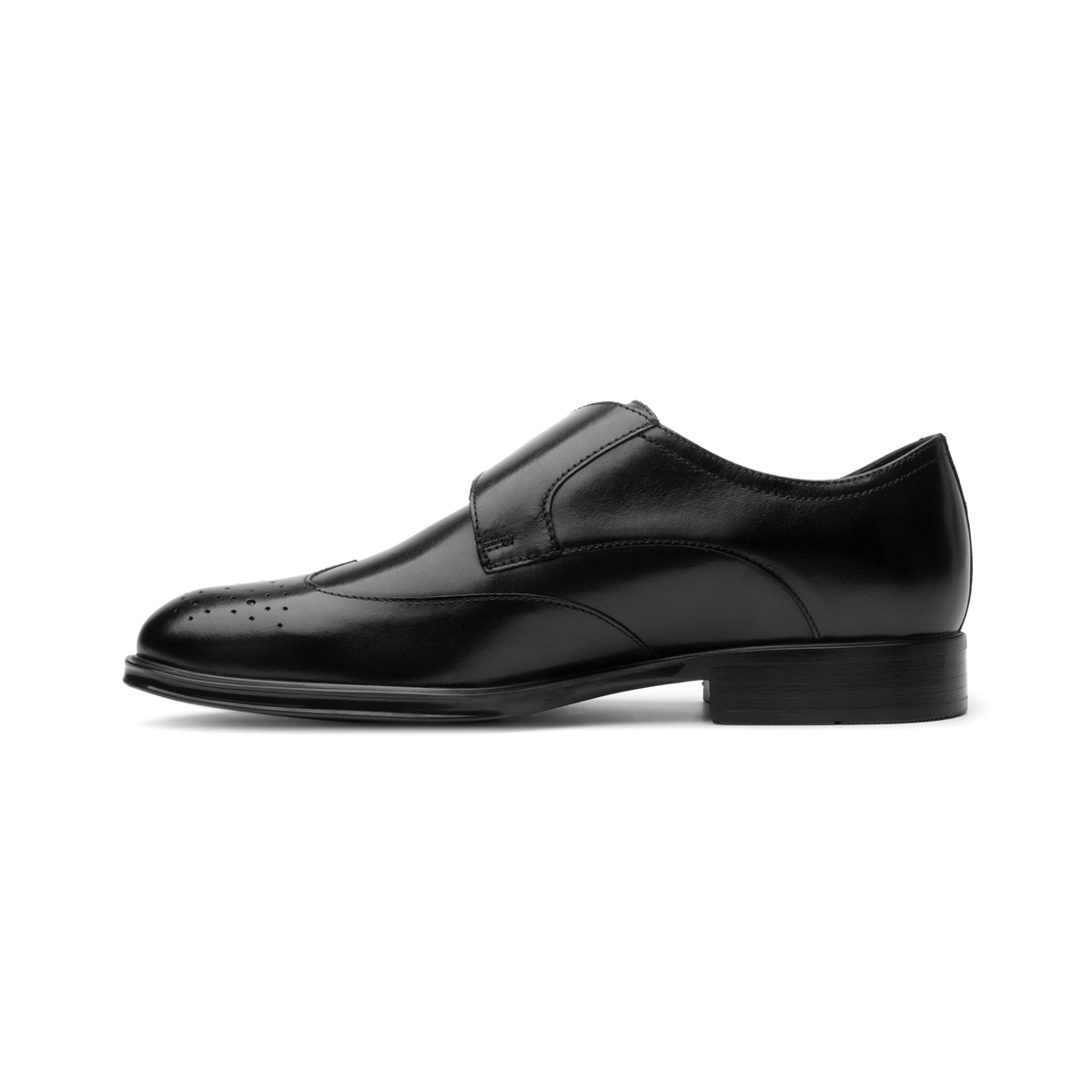 Monkstrap Tipo Bostoniano Quirelli para Hombre Estilo 701505 Negro