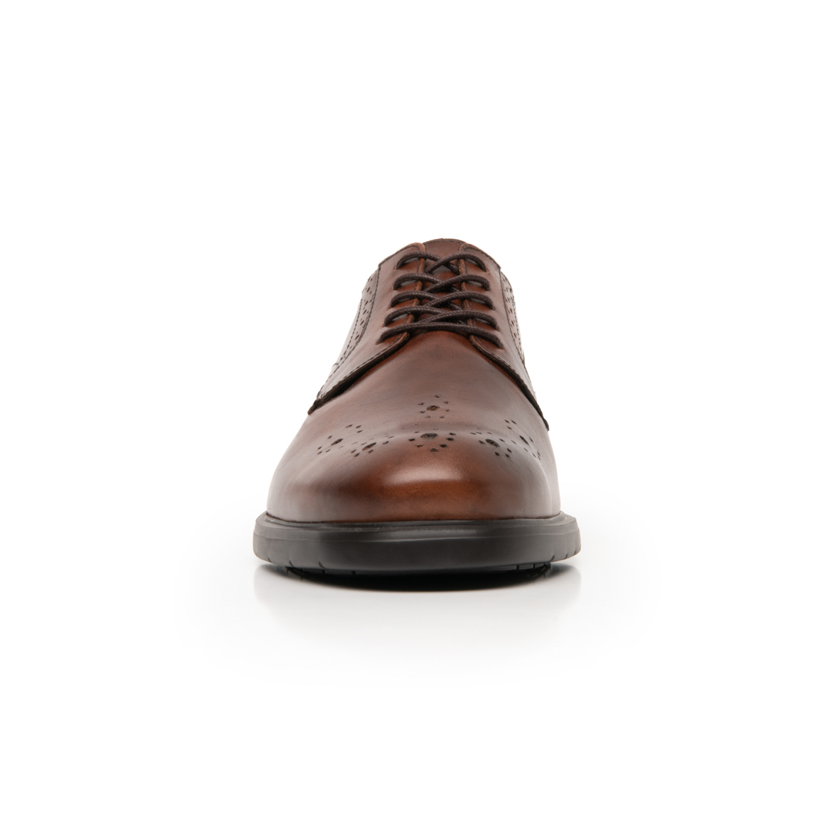 Quirelli Men's Derby Brogue Shoe with Extra Lightweight Sole 702101 Tan