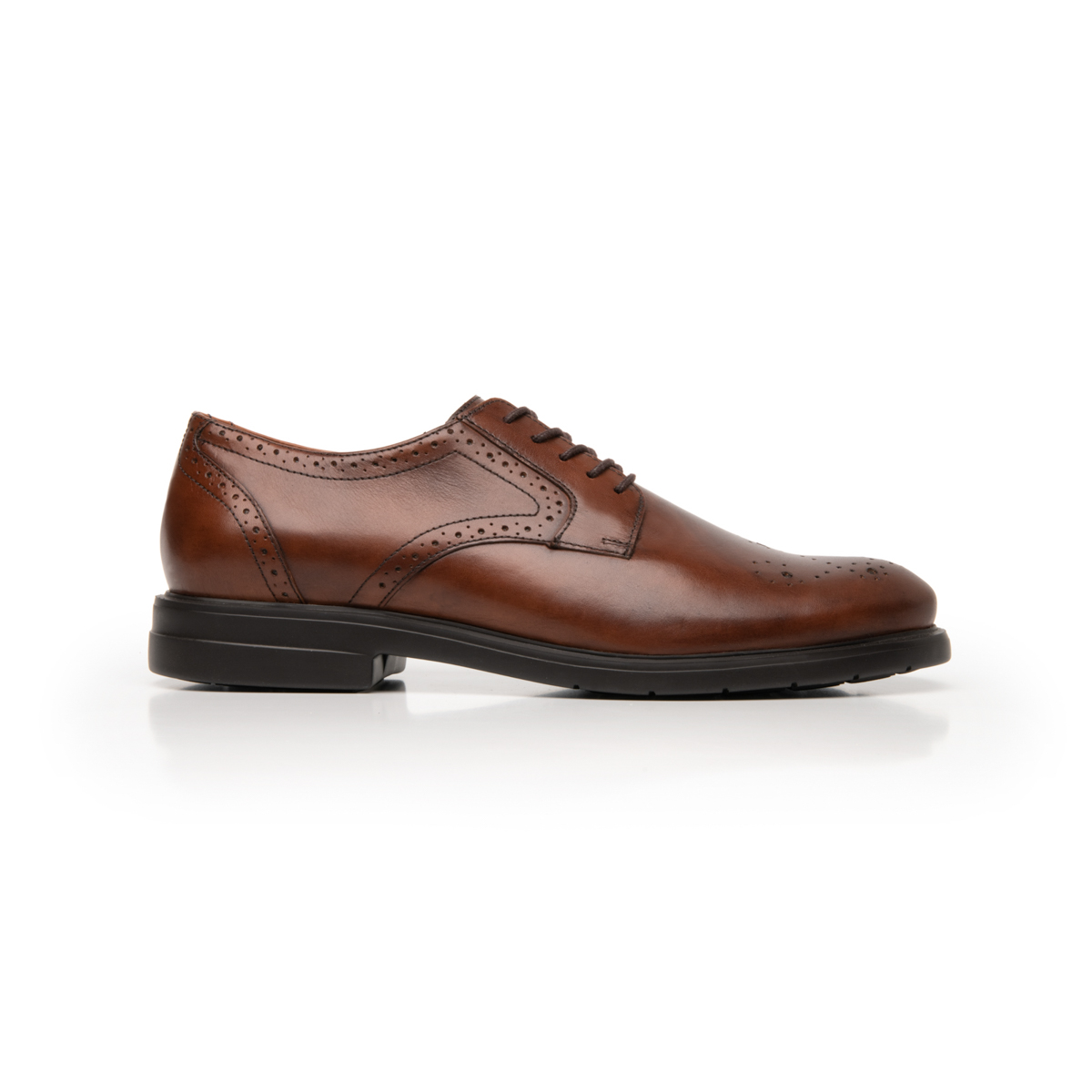 Quirelli Men's Derby Brogue Shoe with Extra Lightweight Sole 702101 Tan