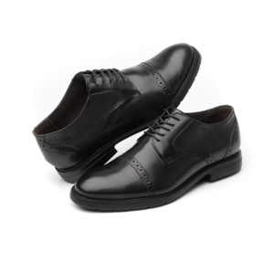 Zapato Derby Quirelli para Hombre con Suela extra ligera Estilo 702102 Negro