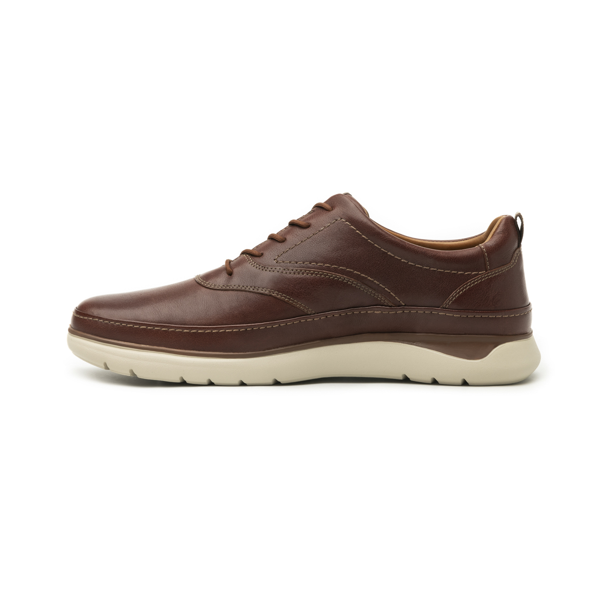 Oxford Casual Liso Quirelli para Hombre con Suela Extraligera Estilo 703401 Brandy
