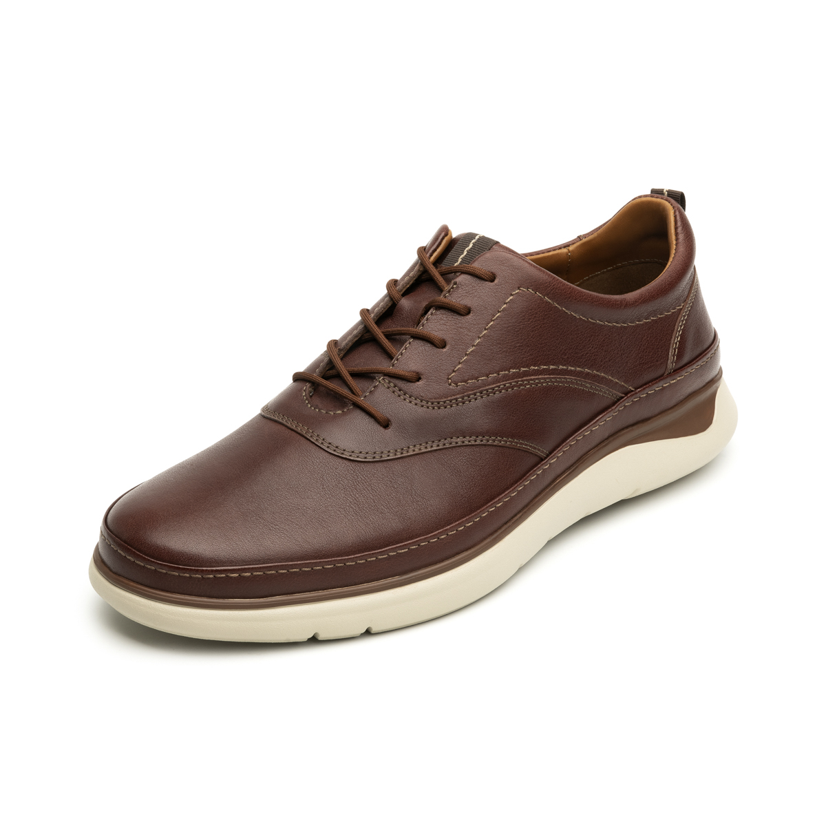 Oxford Casual Liso Quirelli para Hombre con Suela Extraligera Estilo 703401 Brandy