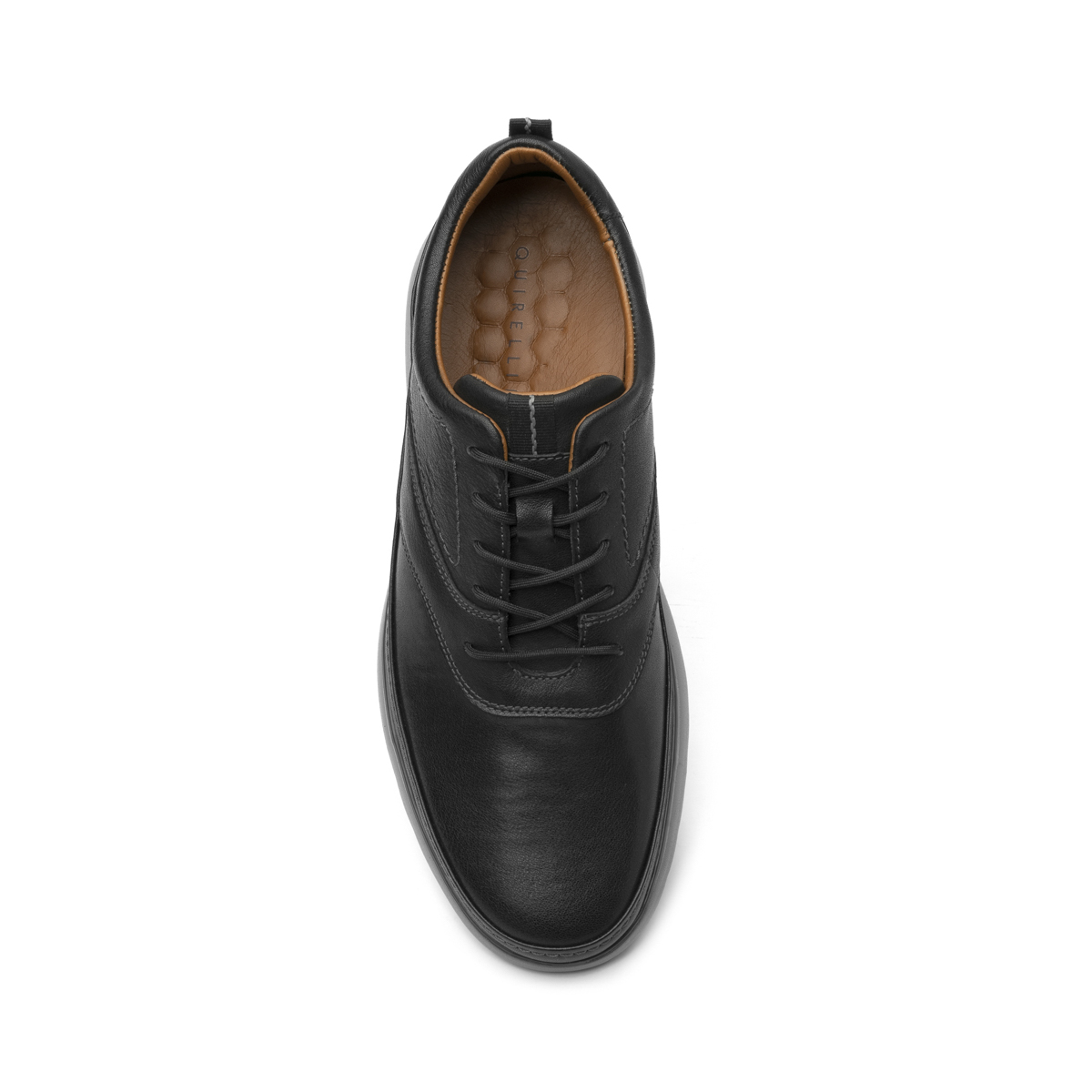 Oxford Casual Liso Quirelli para Hombre con Suela Extraligera Estilo 703401 Negro