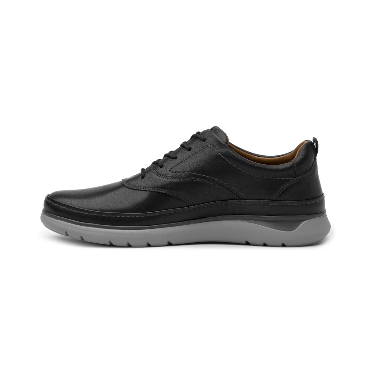 Oxford Casual Liso Quirelli para Hombre con Suela Extraligera Estilo 703401 Negro