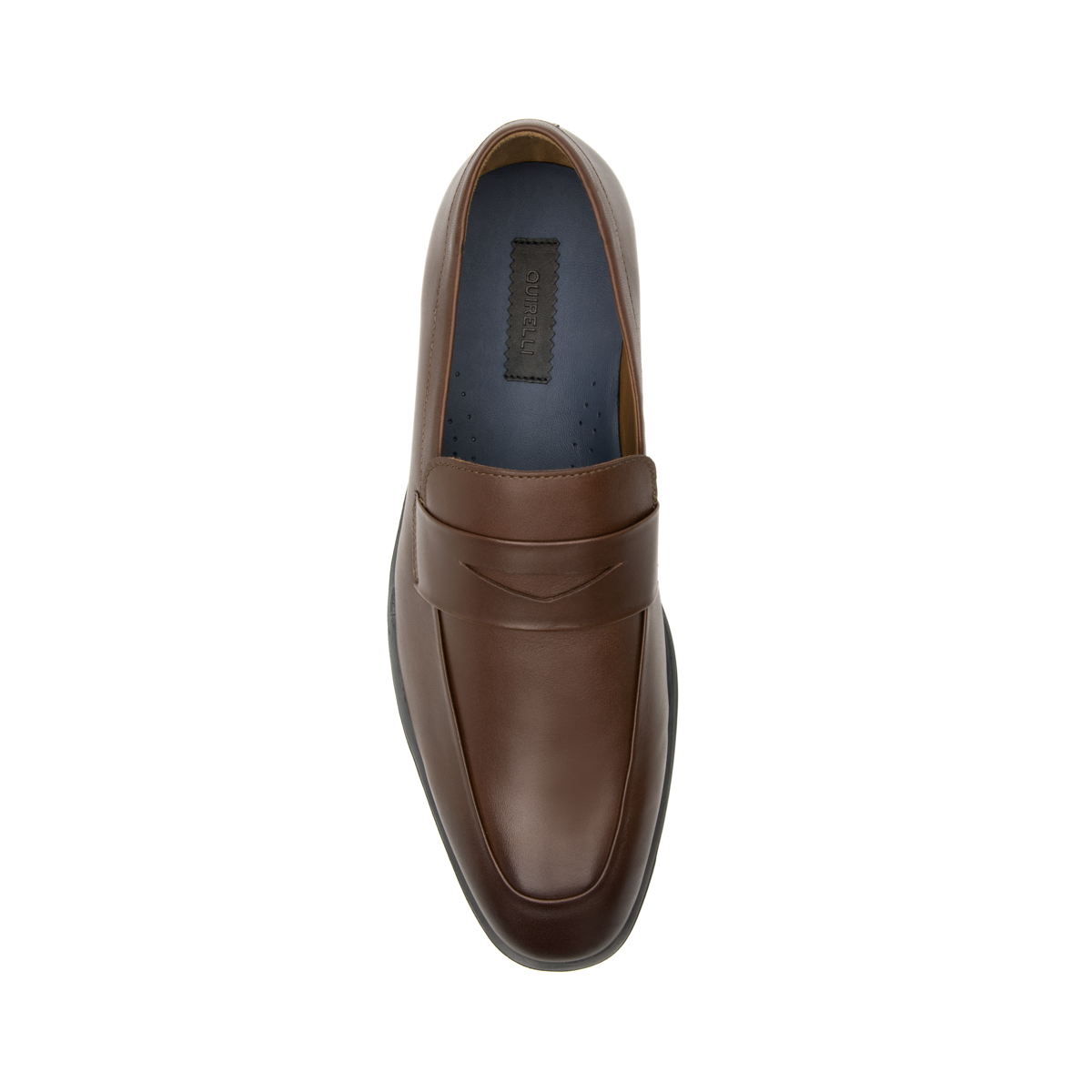 Quirelli Men's Leather Penny Loafer Style 705602 Coffee