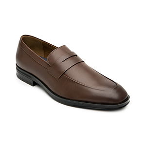 Quirelli Men's Leather Penny Loafer Style 705602 Coffee