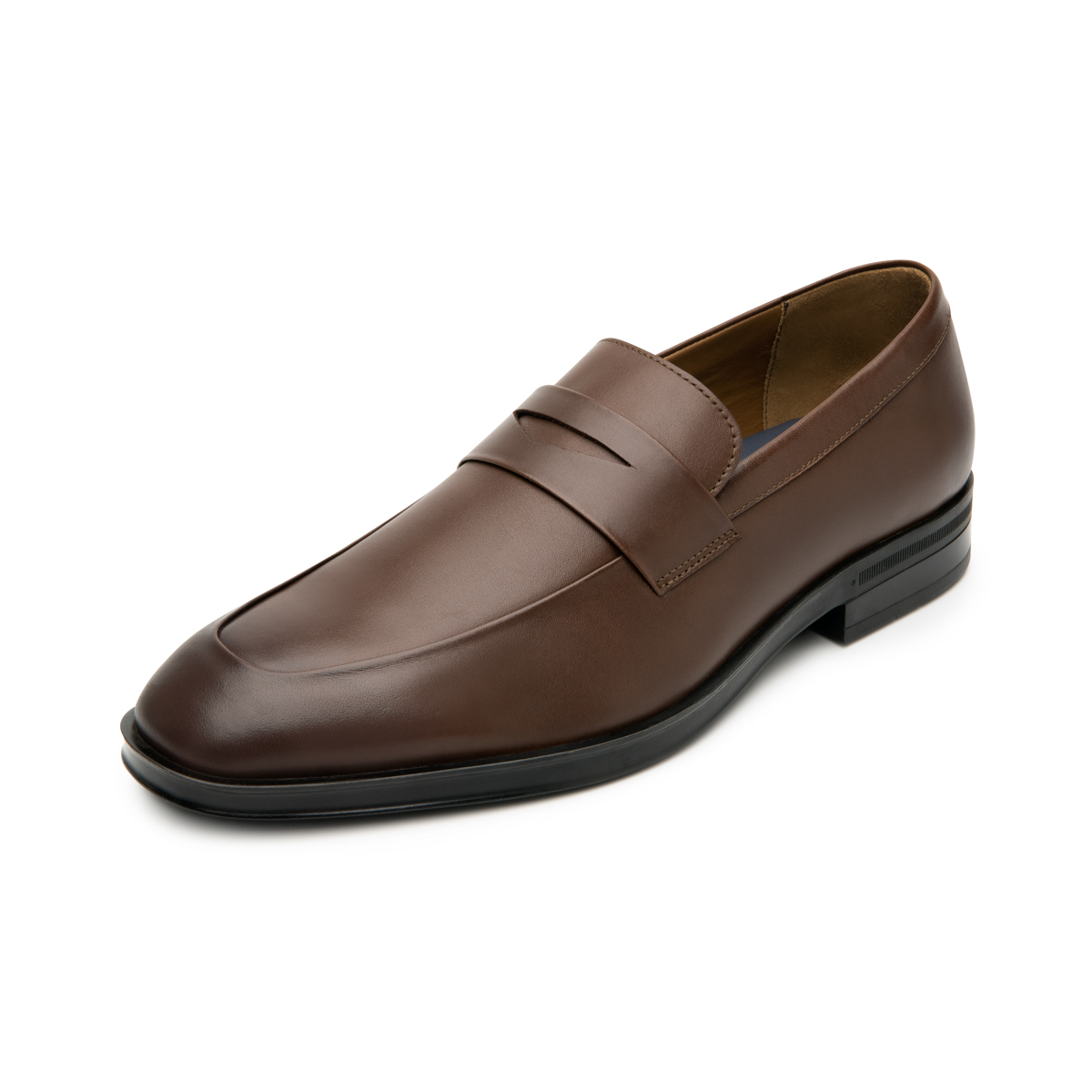 Quirelli Men's Leather Penny Loafer Style 705602 Coffee
