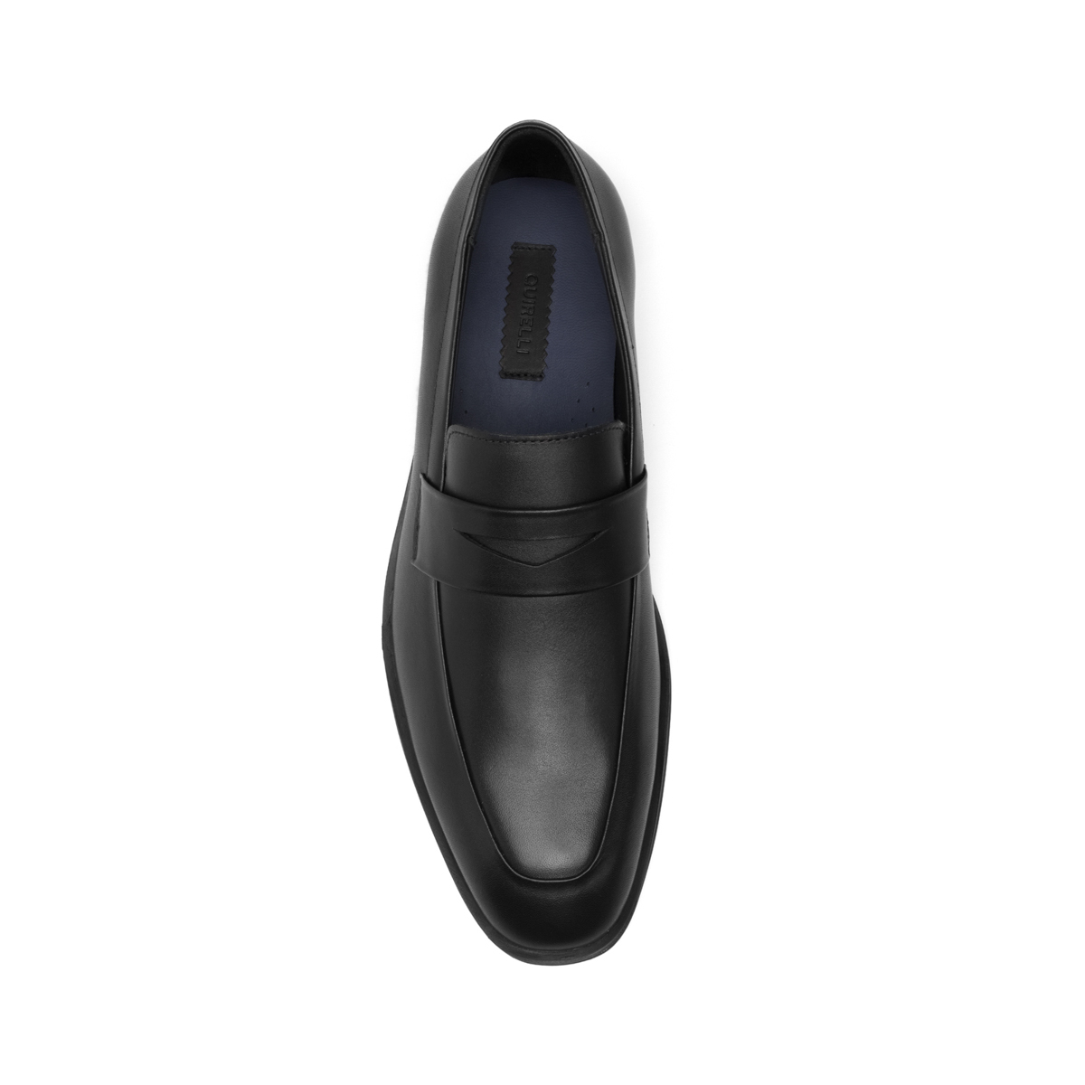 Quirelli Men's Leather Penny Loafer Style 705602 Black