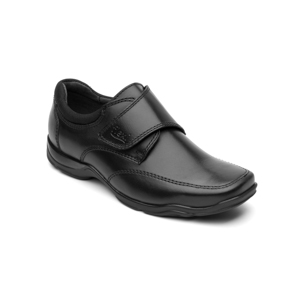 Children's Flexi Casual School Shoe with Velcro Center - Style 93519 Black